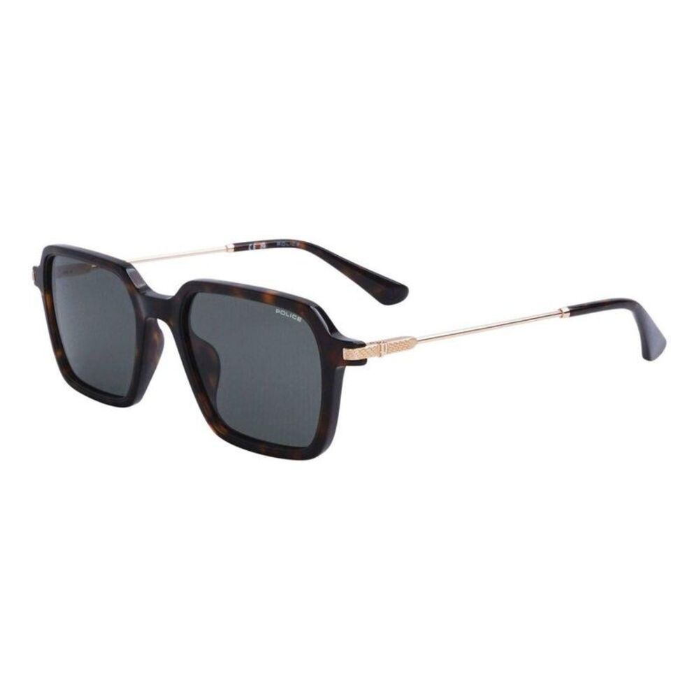Police Metal Frame Sunglasses Men Gold